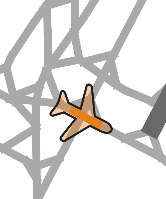 Locating the agent's current airfield segment at KSFO