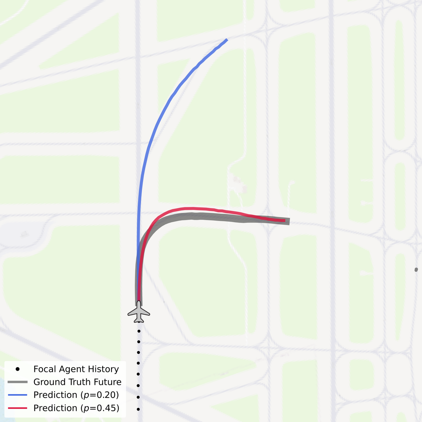 DESCENT prediction on a KBOS scenario